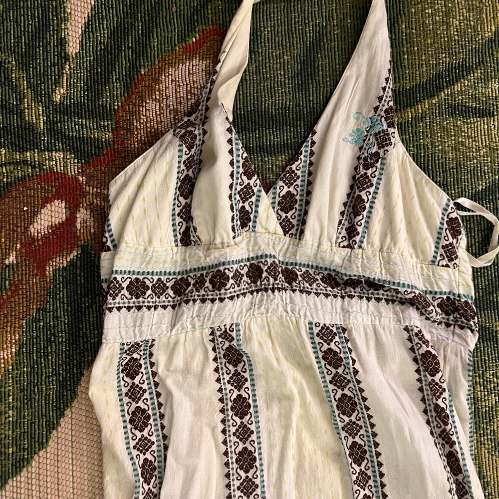 Y2K surfer maxi dress - cream